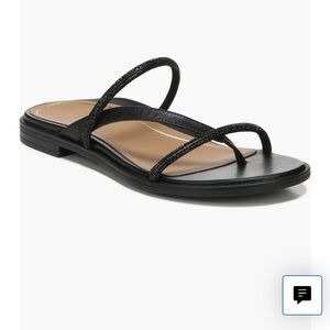 Vionic Prism Black Leather Sandals